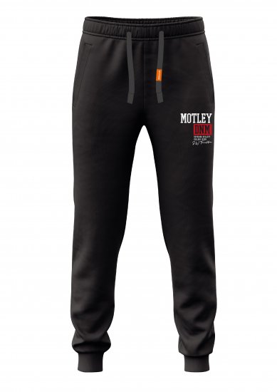 Motley Denim Glasgow Sweatpants Black - Tepláky & kraťasy - Tepláky a Teplákové Kraťasy 2XL-12XL