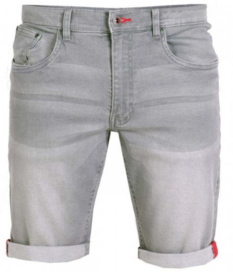 D555 Griffin Denim Shorts Grey - Šortky - Šortky Nadměrné Velikosti W40-W60