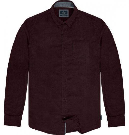 Double Outfitters GS-5225 Oxfordská košile Vínová - Košile - Košile 2XL-10XL