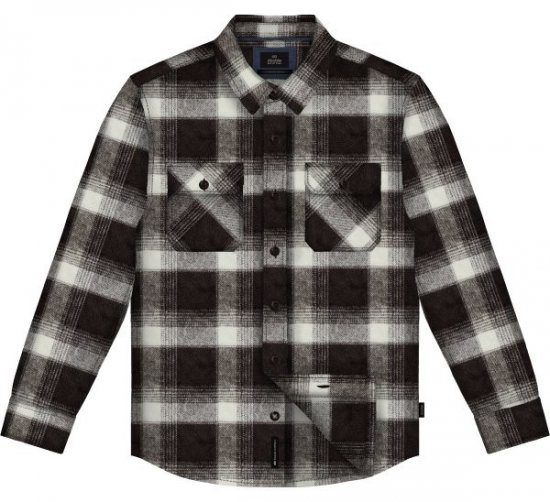 Double Outfitters GS-5233 Flanelová košile Hnědá/ béžová - Košile - Košile 2XL-10XL