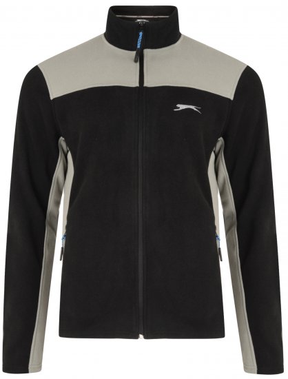 Slazenger Haines Microfleece Black - Mikiny & mikiny s kapucí - Mikiny & Mikiny s kapucí 2XL-12XL