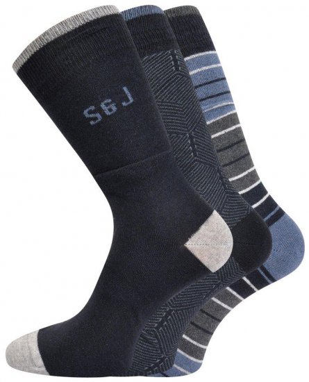 Smith & Jones Hessa 3-pack Socks (46-49) - Spodní prádlo - Spodní Prádlo Nadměrné Velikosti 2XL-8XL