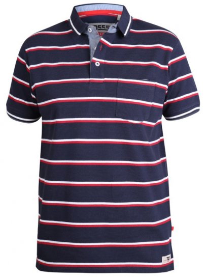 D555 Holmes Polo Navy - Polokošile - Polokošile 2XL-8XL - Trička s límečkem 2XL-8XL