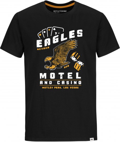 Motley Denim Holt T-Shirt Black - Trička - Trička nadměrné velikosti - 2XL-14XL