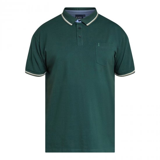 North Latitude Superflex Polo Zelená/Khaki - TALL polokošile - TALL polo trička pro vysoké muže