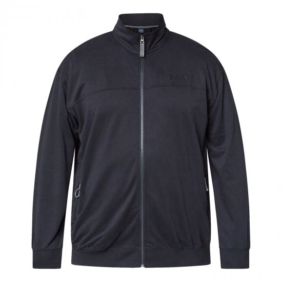 North Latitude Sweat Cardigan Černá - TALL mikiny - TALL mikiny pro vysoké muže
