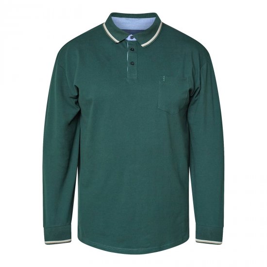 North Latitude Superflex Polo LS Zelená/Khaki - Polokošile - Polokošile 2XL-8XL - Trička s límečkem 2XL-8XL