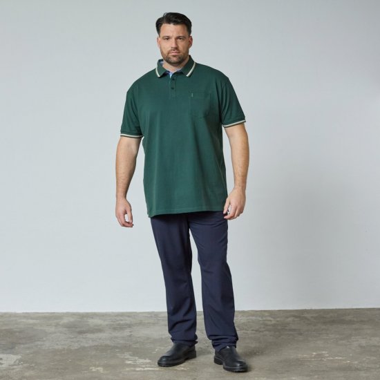 North Latitude Superflex Polo Zelená/Khaki - TALL polokošile - TALL polo trička pro vysoké muže