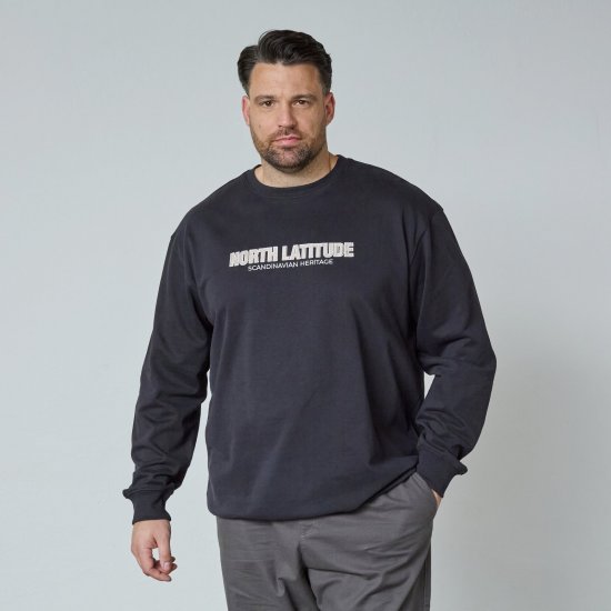North Latitude Crewneck Sweatshirt Černá - Mikiny & mikiny s kapucí - Mikiny & Mikiny s kapucí 2XL-12XL
