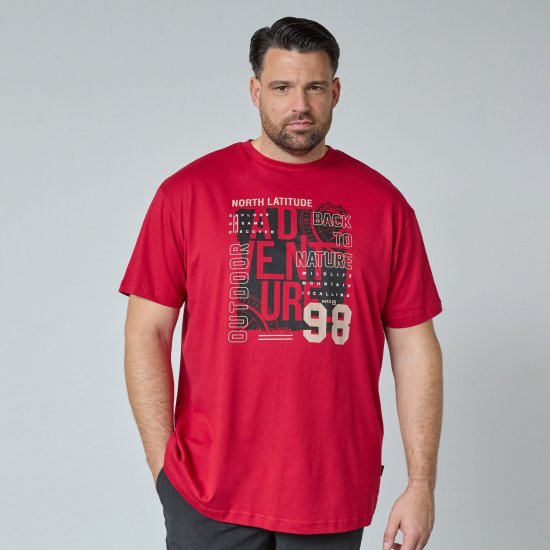 North Latitude Adventure 98 Graphic Tee Žlutá/oranžová - Trička - Trička nadměrné velikosti - 2XL-14XL