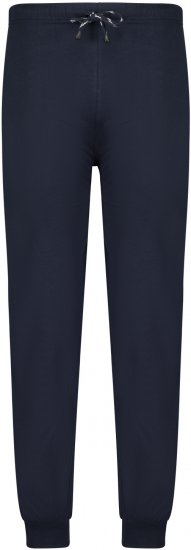Adamo Jakob Pyjama Pants with Cuffs Navy - Spodní prádlo - Spodní Prádlo Nadměrné Velikosti 2XL-8XL