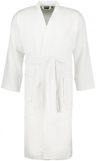 Adamo Jadon Waffelpiqué Bathrobe White - Spodní prádlo - Spodní Prádlo Nadměrné Velikosti 2XL-8XL