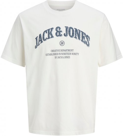 Jack & Jones Denver Graphic T-Shirt Beige - Trička - Trička nadměrné velikosti - 2XL-14XL