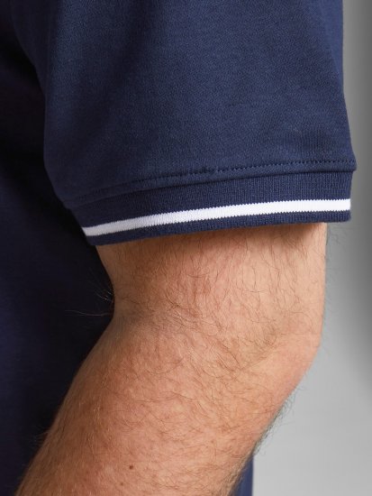 Jack & Jones Jersey Polo Navy - Polokošile - Polokošile 2XL-8XL - Trička s límečkem 2XL-8XL