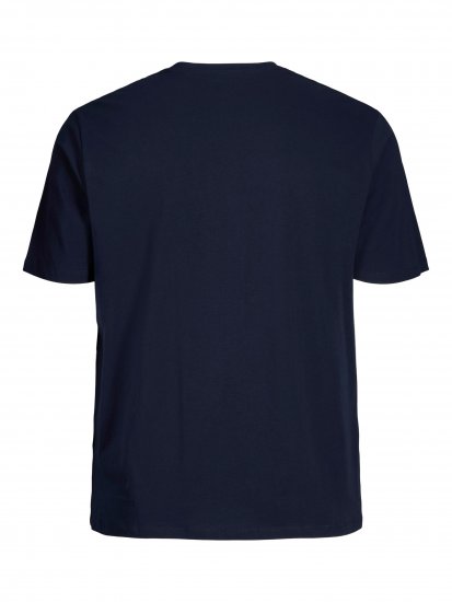 Jack & Jones Logo T-Shirt Navy - Trička - Trička nadměrné velikosti - 2XL-14XL