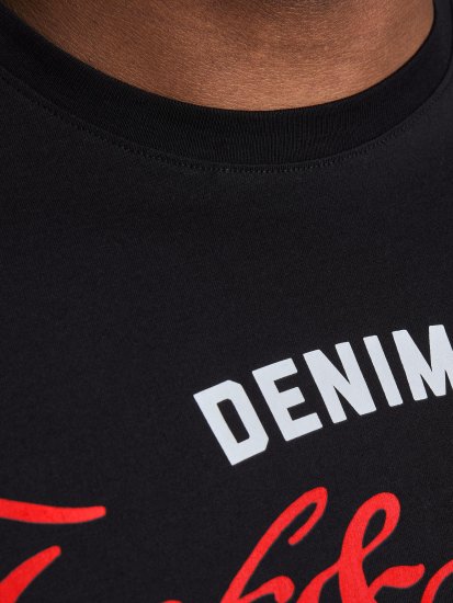 Jack & Jones Elogo T-Shirt Black - Trička - Trička nadměrné velikosti - 2XL-14XL