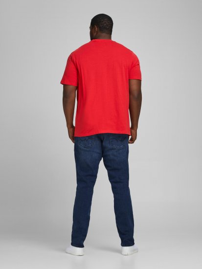 Jack & Jones Elogo T-Shirt True Red - Trička - Trička nadměrné velikosti - 2XL-14XL