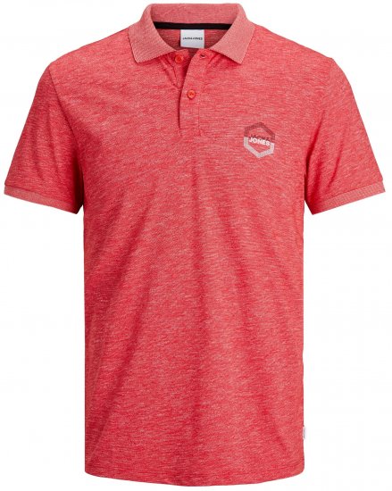Jack & Jones Delight Polo Red - Polokošile - Polokošile 2XL-8XL - Trička s límečkem 2XL-8XL