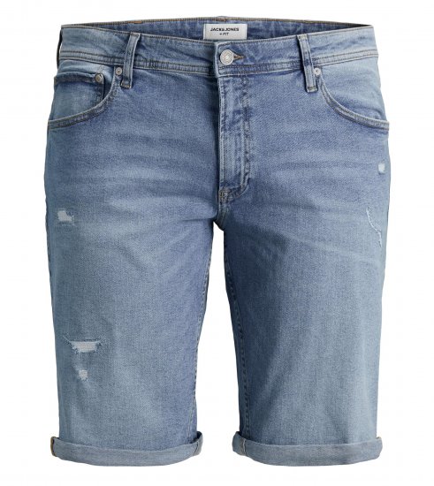 Jack & Jones Rick 5 Pocket Shorts Blue denim - Šortky - Šortky Nadměrné Velikosti W40-W60