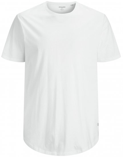 Jack & Jones NOA Crew Neck T-shirt White - Trička - Trička nadměrné velikosti - 2XL-14XL
