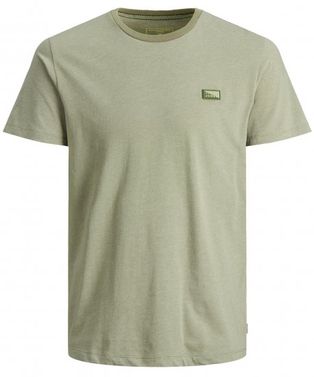 Jack & Jones Schultz Crew Neck T-Shirt Green - Trička - Trička nadměrné velikosti - 2XL-14XL