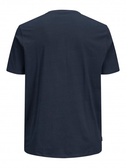 Jack & Jones Joshua T-shirt Navy - Trička - Trička nadměrné velikosti - 2XL-14XL