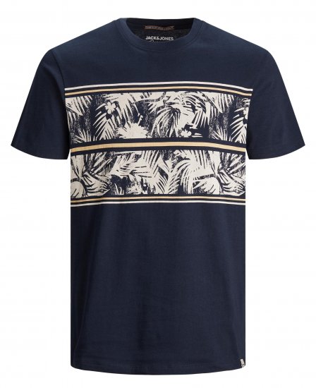 Jack & Jones Sunnys Tee Navy Blazer - Trička - Trička nadměrné velikosti - 2XL-14XL