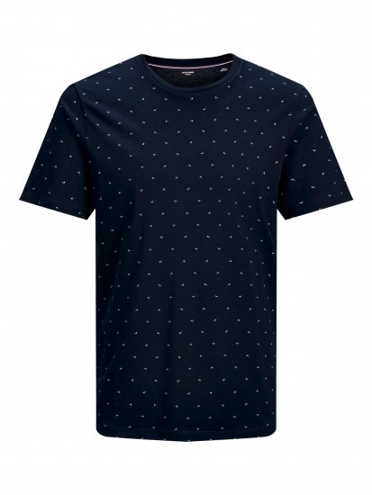 Jack & Jones Gabriel Crew Neck Tee New Navy - Trička - Trička nadměrné velikosti - 2XL-14XL