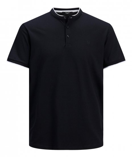 Jack & Jones Blastretch Polo S/S Navy - Trička - Trička nadměrné velikosti - 2XL-14XL