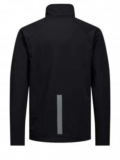 Jack & Jones Running Half Zip Sweat Black - Mikiny & mikiny s kapucí - Mikiny & Mikiny s kapucí 2XL-12XL