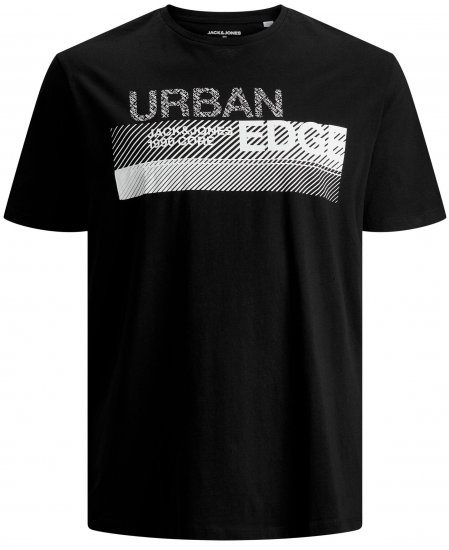 Jack & Jones Booster T-shirt Black - Trička - Trička nadměrné velikosti - 2XL-14XL