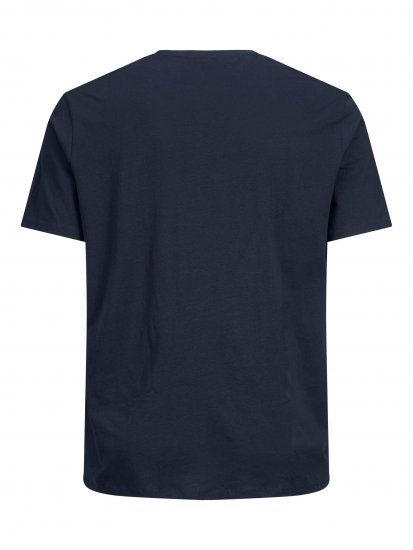 Jack & Jones Booster T-shirt Navy - Trička - Trička nadměrné velikosti - 2XL-14XL