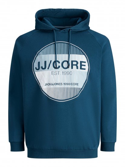 Jack & Jones Booster Hoodie Blue - Mikiny & mikiny s kapucí - Mikiny & Mikiny s kapucí 2XL-12XL