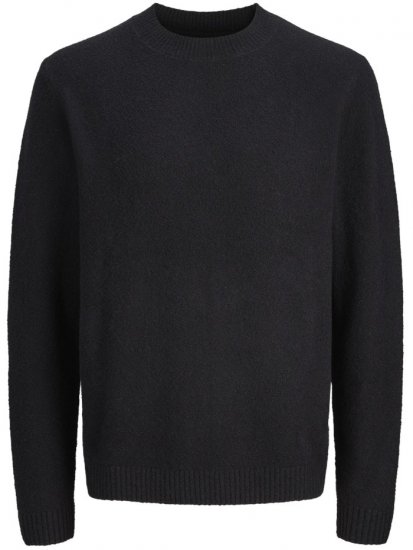 Jack & Jones Maverick Crew Neck Knitted Sweater Black - Mikiny & mikiny s kapucí - Mikiny & Mikiny s kapucí 2XL-12XL