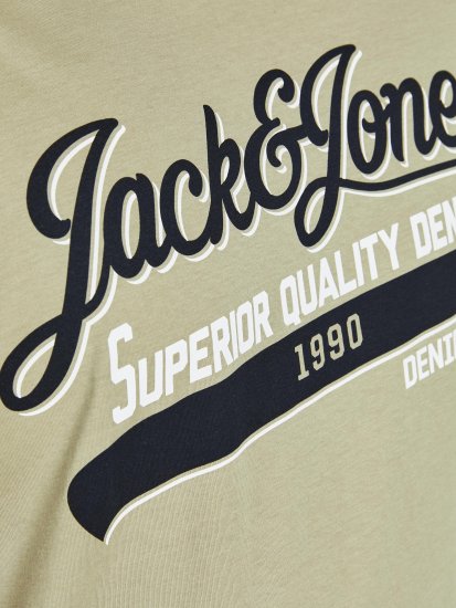 Jack & Jones JJELOGO TEE Light Green - Trička - Trička nadměrné velikosti - 2XL-14XL