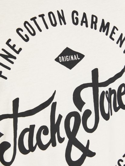 Jack & Jones JJERAFA TEE White - Trička - Trička nadměrné velikosti - 2XL-14XL