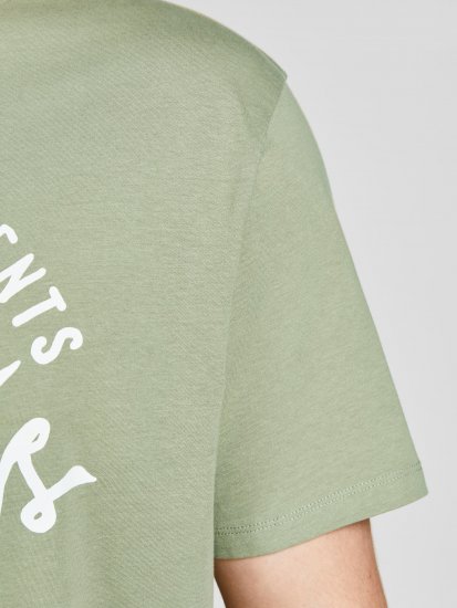 Jack & Jones JJERAFA TEE Light Green - Trička - Trička nadměrné velikosti - 2XL-14XL