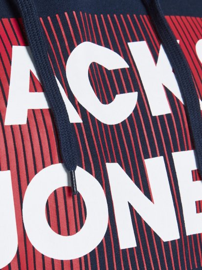 Jack & Jones JJECORP Hoodie Navy - Mikiny & mikiny s kapucí - Mikiny & Mikiny s kapucí 2XL-12XL