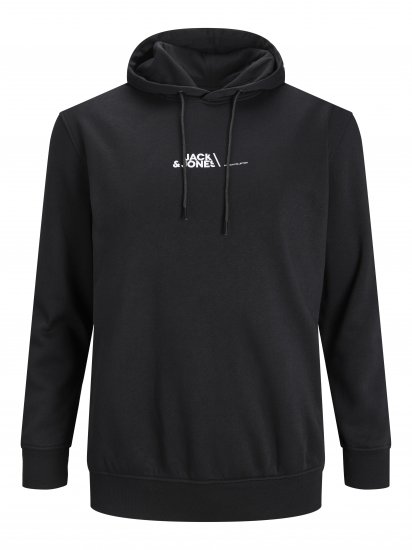 Jack & Jones JPRBLABOOSTER SWEAT Black - Mikiny & mikiny s kapucí - Mikiny & Mikiny s kapucí 2XL-12XL