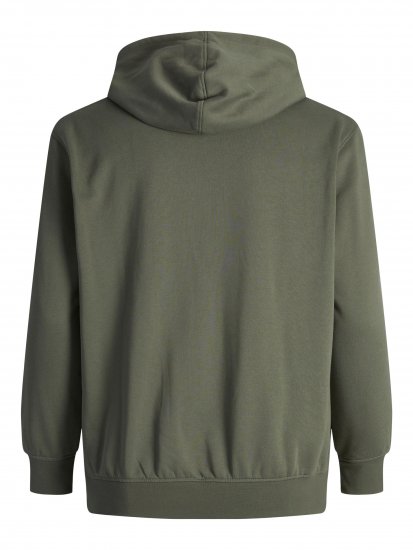 Jack & Jones JPRBLUBOOSTER SWEAT Hoodie Khaki - Mikiny & mikiny s kapucí - Mikiny & Mikiny s kapucí 2XL-12XL