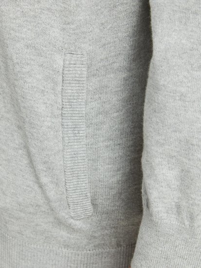 Jack & Jones JJEMIL Knit Turtle Zip Cardigan Light Grey - Mikiny & mikiny s kapucí - Mikiny & Mikiny s kapucí 2XL-12XL