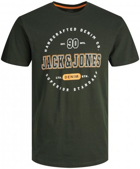 Jack & Jones JJSTAMP TEE Green - Trička - Trička nadměrné velikosti - 2XL-14XL