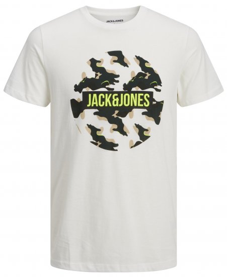 Jack & Jones JJRAMP T-Shirt White - Trička - Trička nadměrné velikosti - 2XL-14XL