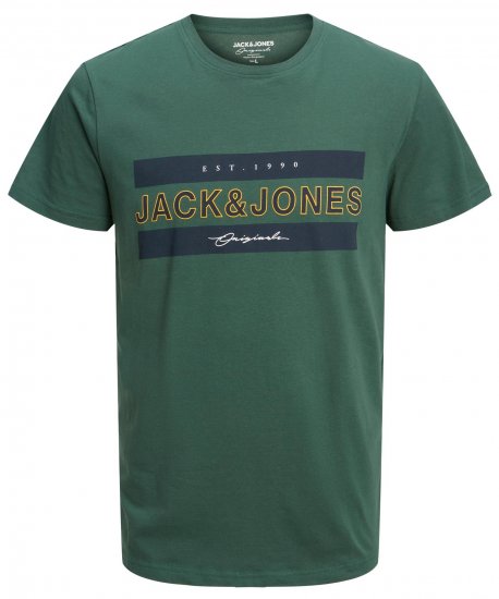 Jack & Jones JORFRIDAY T-Shirt Green - Trička - Trička nadměrné velikosti - 2XL-14XL