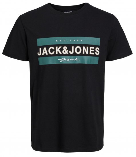 Jack & Jones JORFRIDAY T-Shirt Black - Trička - Trička nadměrné velikosti - 2XL-14XL