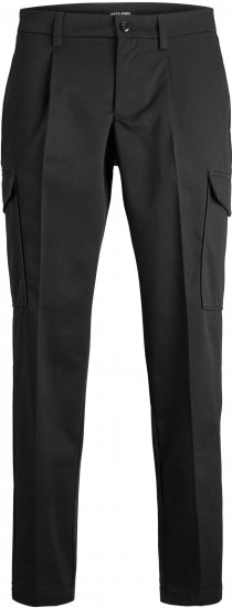 Jack & Jones JPSTBILL JJCLEAN TAPERED CARGO TROUSERS Black - Džíny & kalhoty - Džíny a Kalhoty - W40-W70