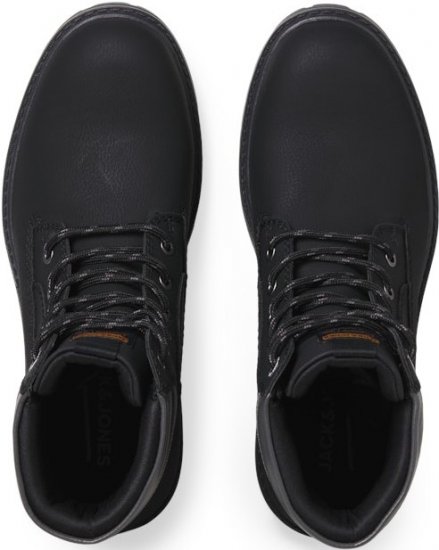 Jack & Jones FINIUS Lace-Up Boots Black - Pánská obuv 40-52 - 