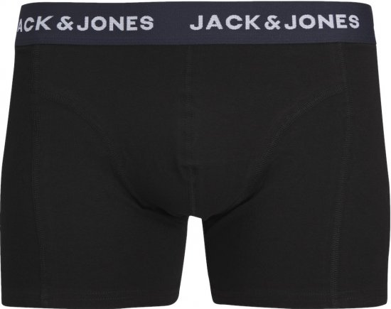 Jack & Jones JACARON Trunks 3-Pack Black - Spodní prádlo - Spodní Prádlo Nadměrné Velikosti 2XL-8XL