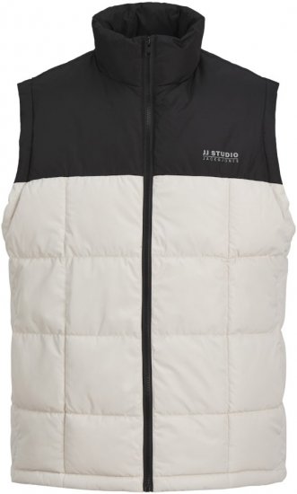 Jack & Jones BEN Square Quilted Bodywarmer Black/White - Bundy - Bundy Nadměrné Velikosti - 2XL-8XL