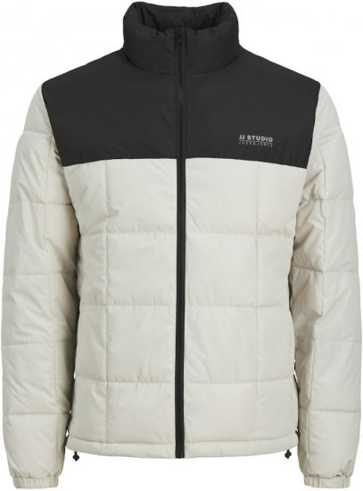 Jack & Jones BEN Windproof Jacket White - Bundy - Bundy Nadměrné Velikosti - 2XL-8XL